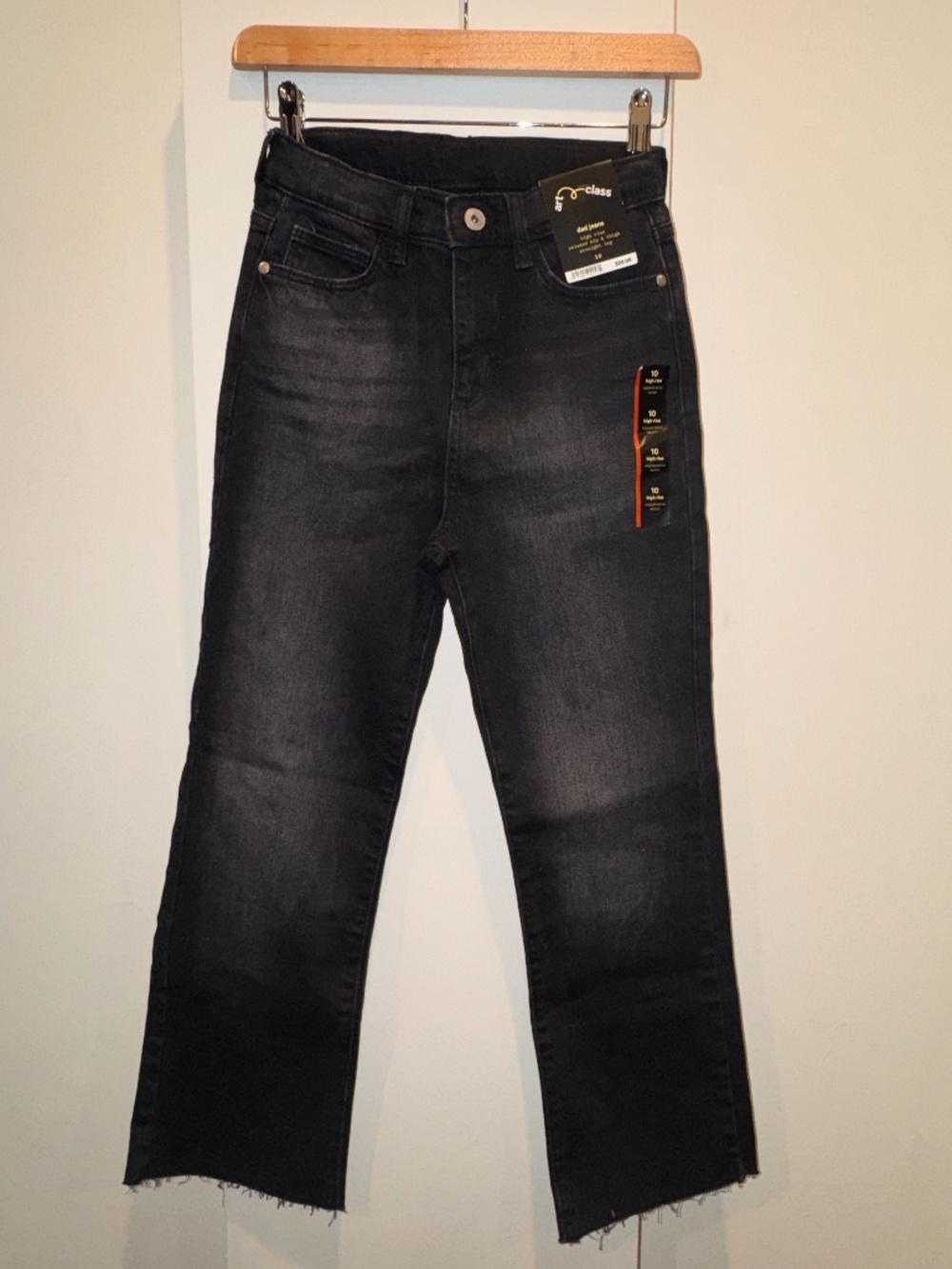 Girls Size 10  "Art Class" Black Jeans